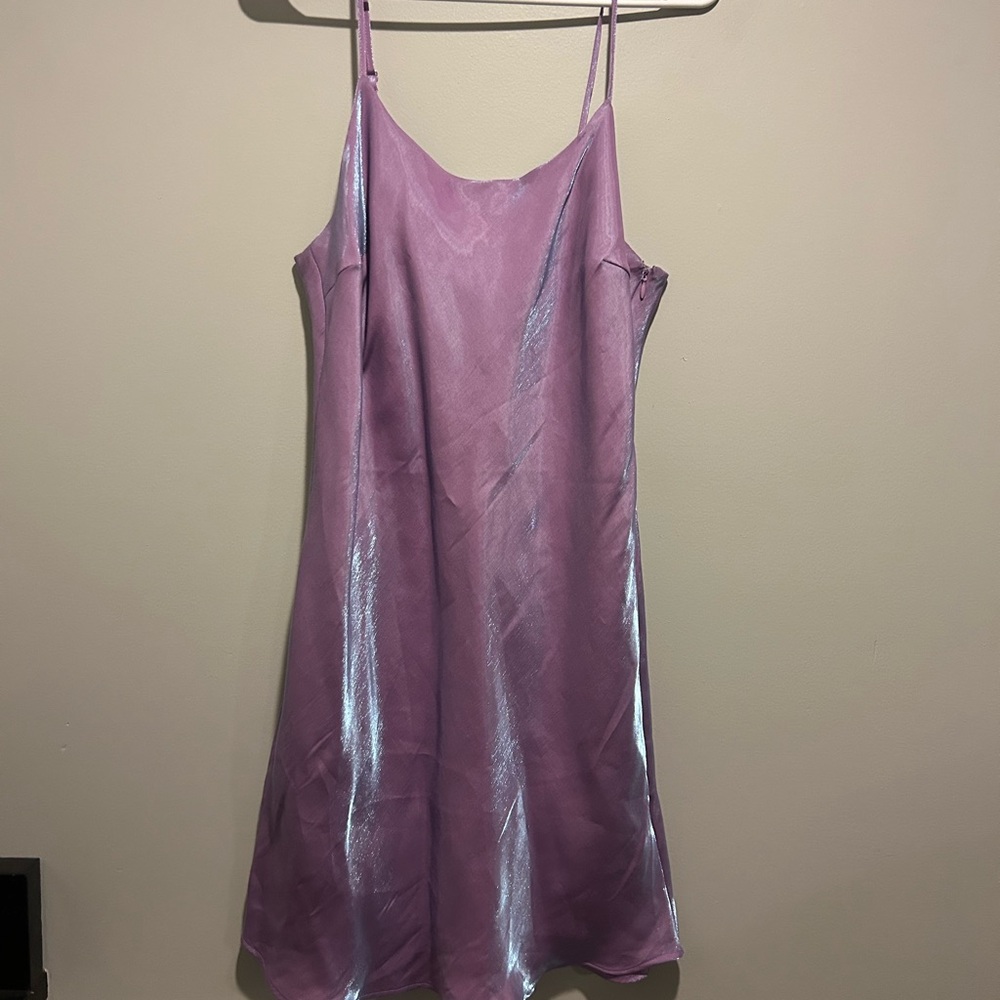 Forever 21 Lilac Satin Dress